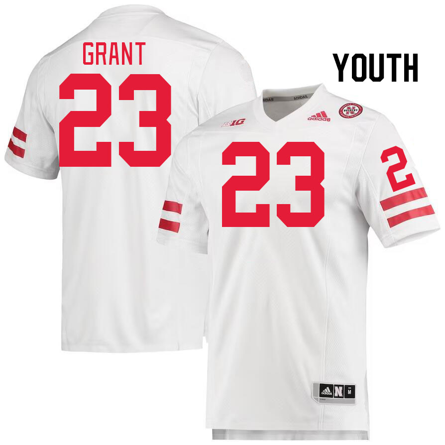 Youth #23 Anthony Grant Nebraska Cornhuskers College Football Jerseys Stitched Sale-White